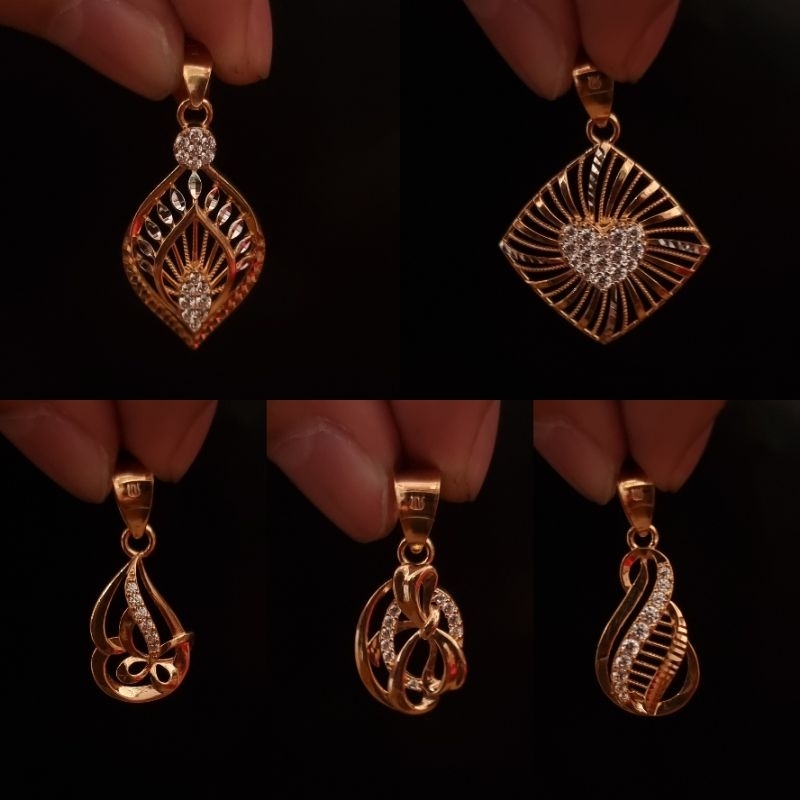 Liontin Emas Motif Mata Kadar 375