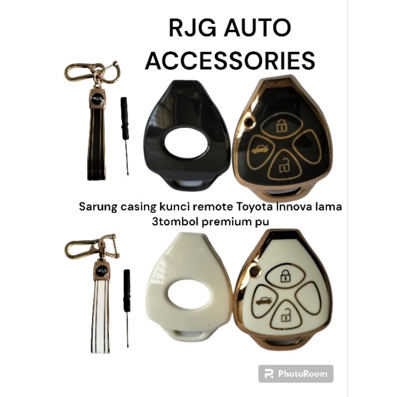 SARUNG CASING COVER KUNCI REMOTE INNOVA LAMA 3TOMBOL PREMIUM