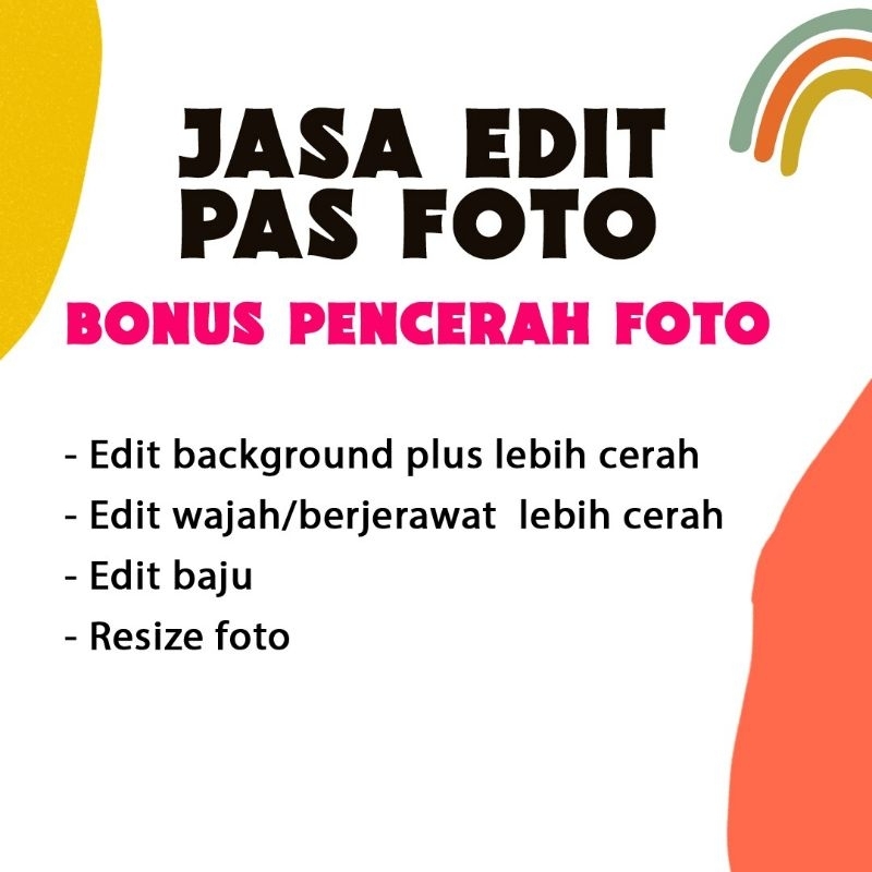 Jasa Edit Pas Foto /  Edit Foto Ganti Jas/ Edit wajah