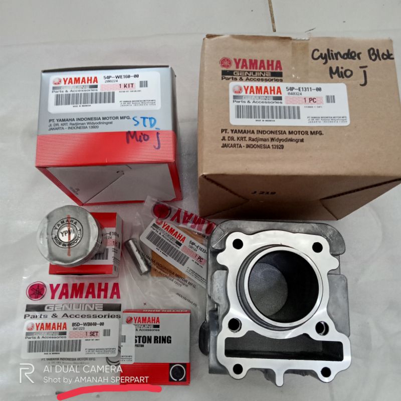 CYLINDER BLOK KOMPLIT+ PISTON + RING PISTON MIO J MIO GT ORIGINAL GENUINE YAMAHA