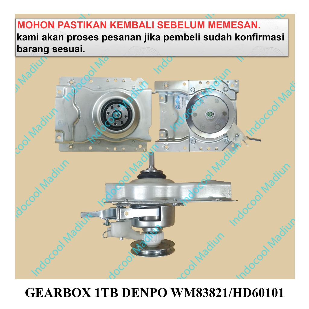 G1TD GIRBOX MESIN CUCI/GEARBOX/GEARBOX 1 TABUNG DENPOO WM83821/HD60101