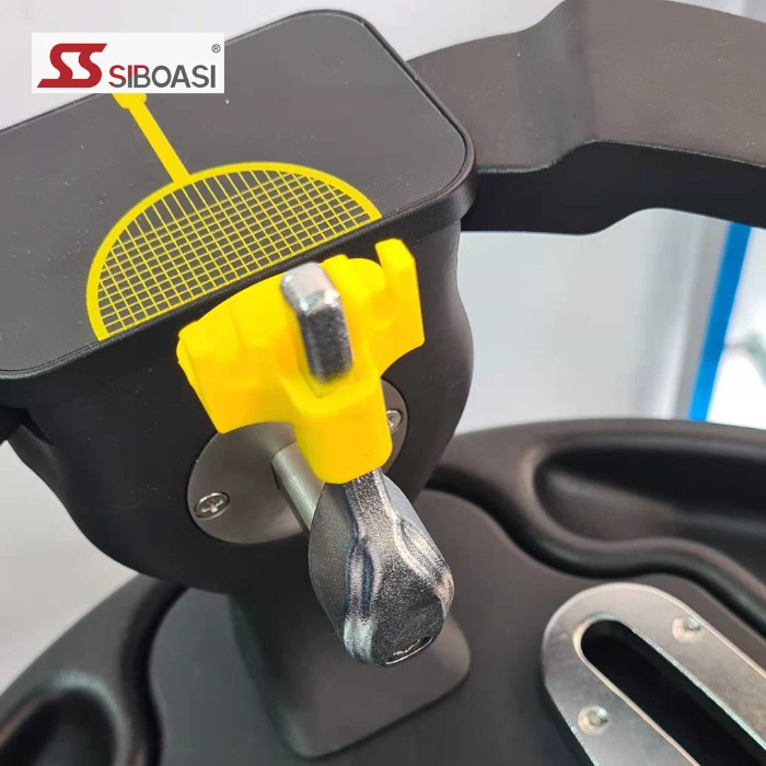 Dudukan Raket / Frame Holder Mesin Senar Siboasi ( Kuning )