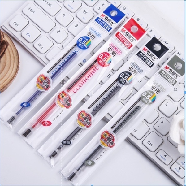 

M&G Pen Refill Isi Pulpen Cetek Gel Pen Retractable Refill 0.5mm - Hitam