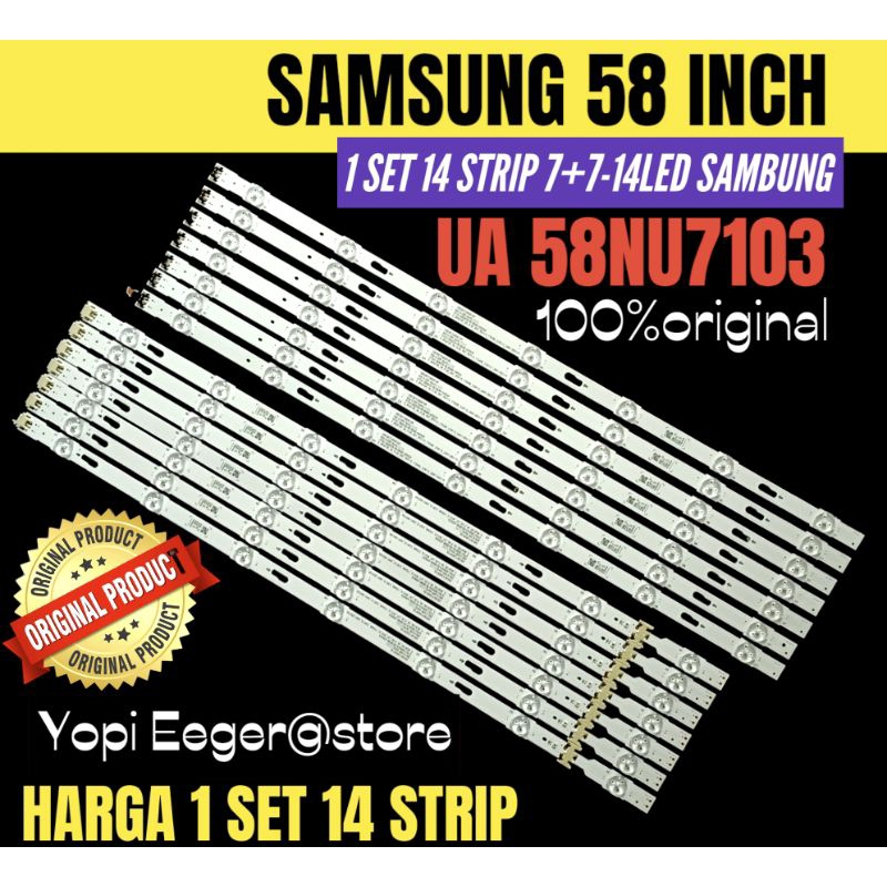 BACKLIGHT TV LCD LED SAMSUNG 58 INCH UA-58NU7103 BACKLIGHT TV SAMSUNG 58 INCH