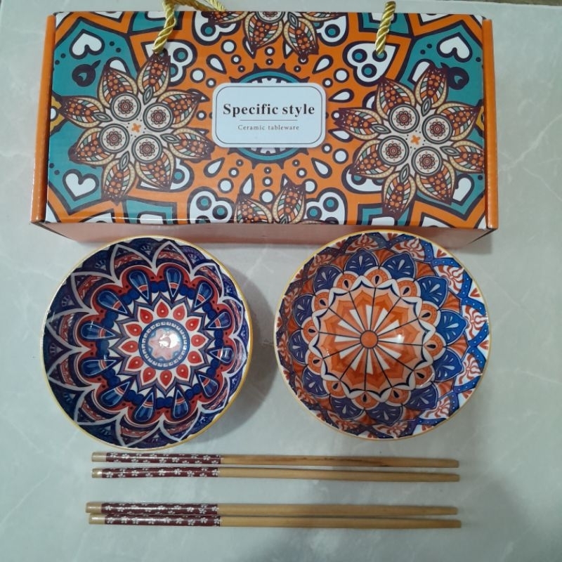 Hampers Mangkok Keramik Hampers Lebaran Hamper Mangkuk isi 2 Pcs Hampers Murah