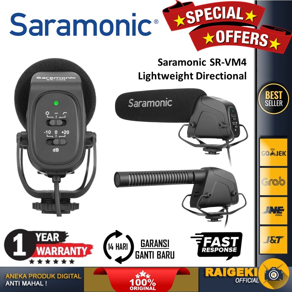Saramonic SR-VM4 Lightweight Directional Condenser Shotgun Microphone