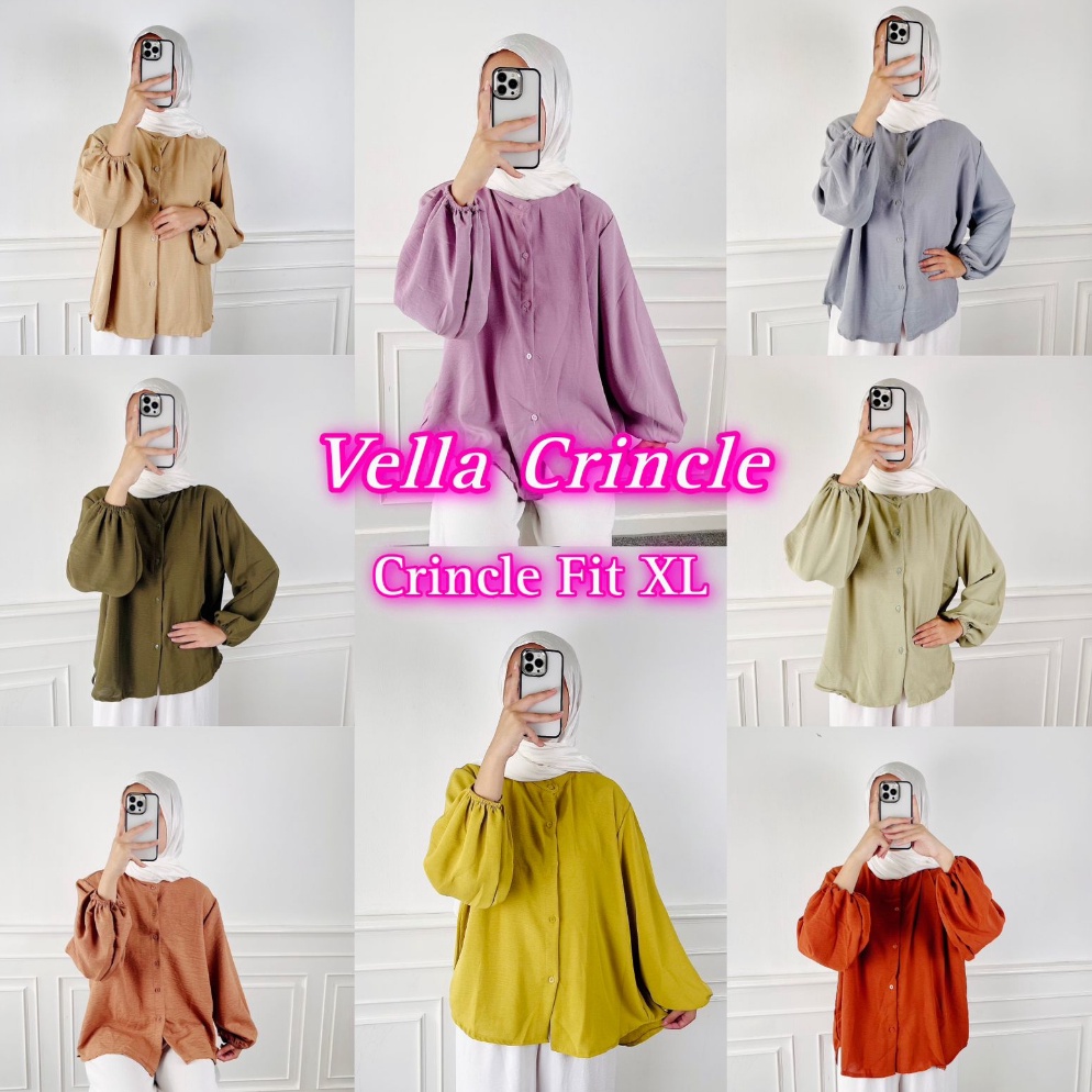 ART W48S AFI  EC   PREMIUM AIRFLOW CRINCLE  Vella Blouse CRINCLE