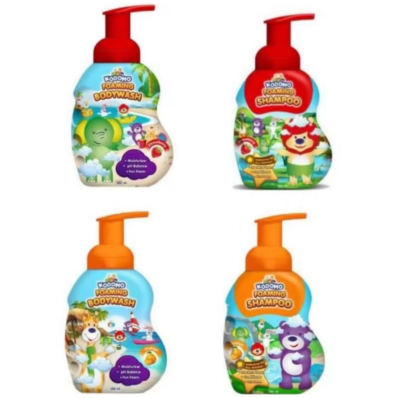 KODOMO FOAMING BODY WASH, dan FOAMING SHAMPOO