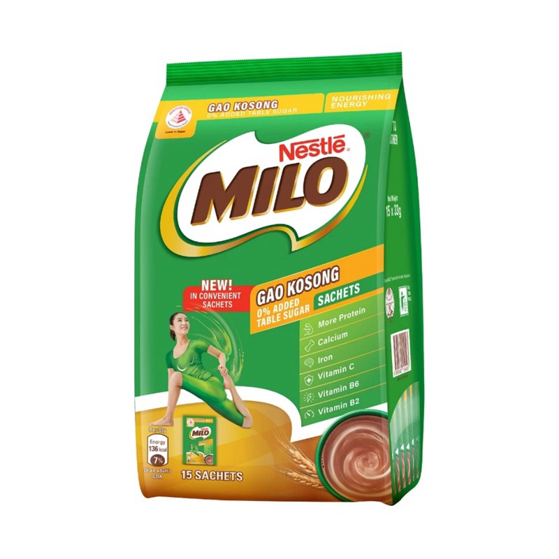 

Milo Gao Kosong Sachets 15x33g Singapore (Tanpa Gula)