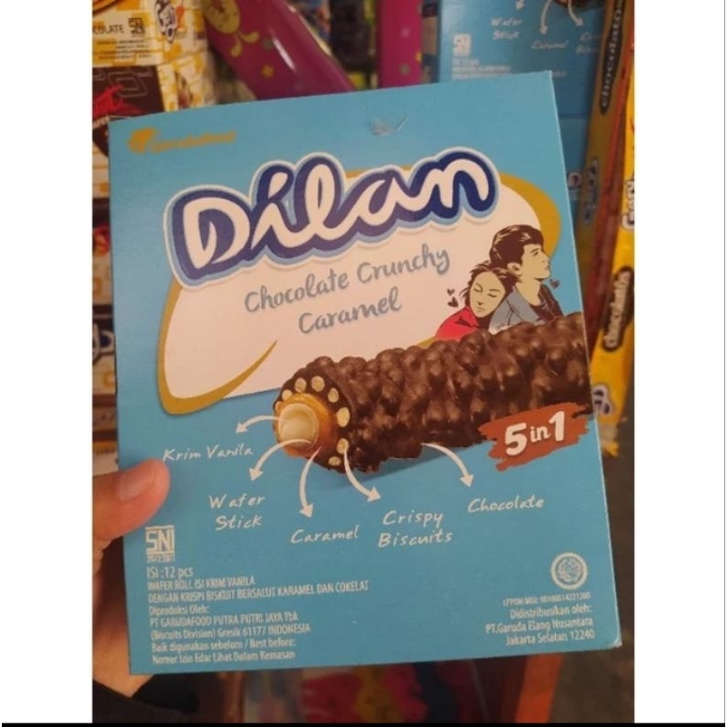 

Dilan chocolate crunchy box isi 12pcs