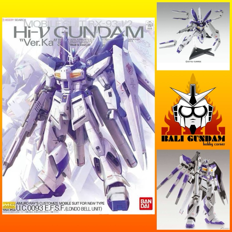 MG 1/100 RX-93-V2 HI NU GUNDAM VER KA HI V GUNDAM Bali Gundam Hobby Corner Bandai Original