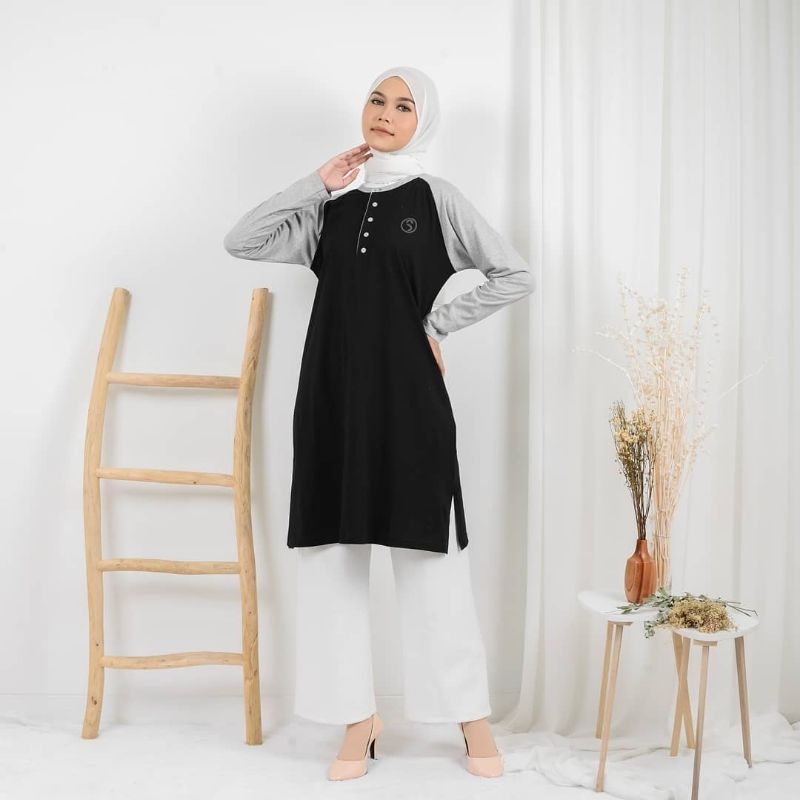 Tunik Kaos Premium-Tunik Muslimah-Tunik Kekinian-Tunik Kaos Muslimah 01