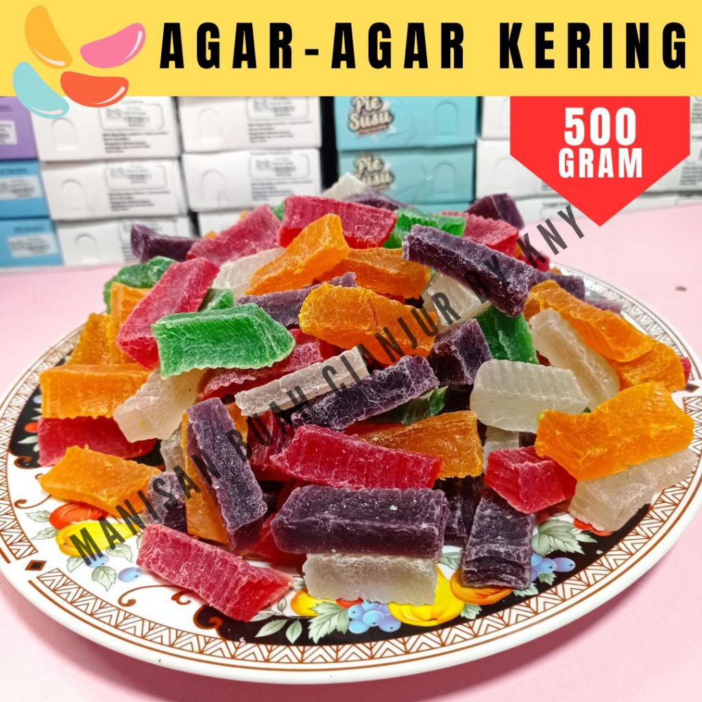 

AGAR AGAR 500 GRAM AGAR BUAH AGAR KERING