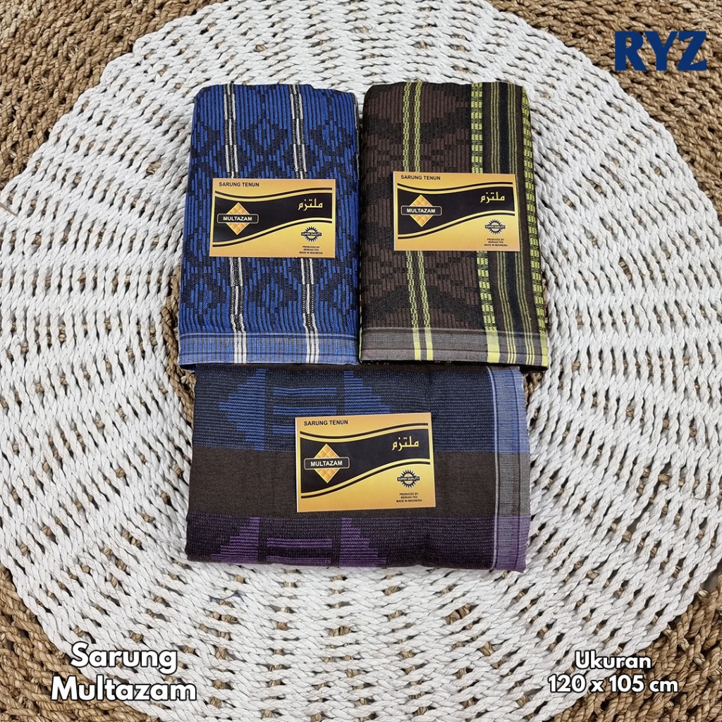 1 Pcs Sarung Tenun Motif Dewasa Sarung Multazam Sarung Tenun Motif Multazam