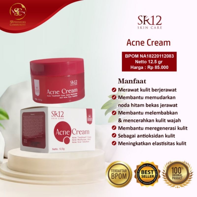 Acne Cream sr12 luwu Timur
