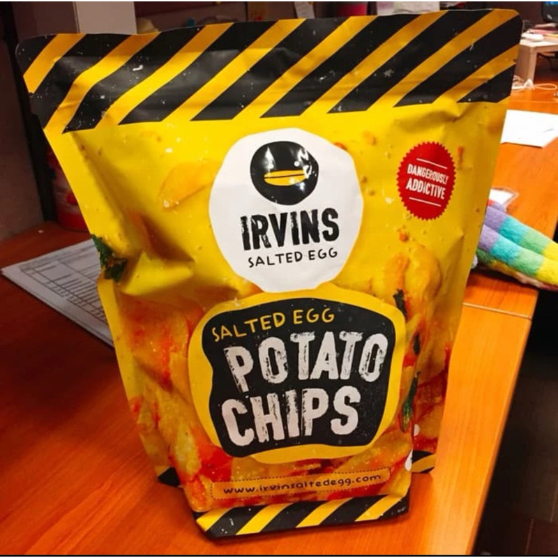 

TERMURAH READY STOCK! IRVINS UKURAN BESAR Salted Egg Potato Chips 230 Gram (Singapore)