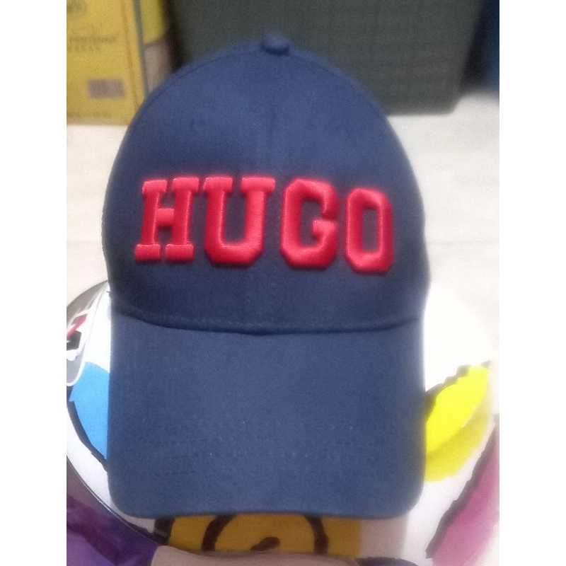 Topi hugo selection original logo besar