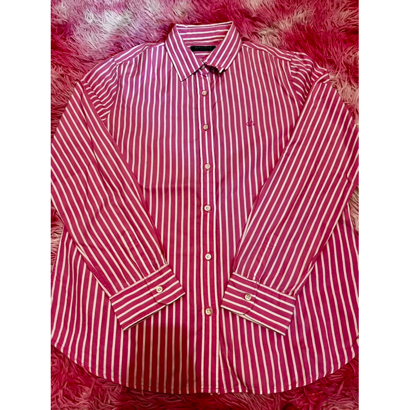 kemeja bean pole ladies pink