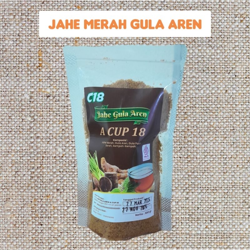

JAHE MERAH GULA AREN A'CUP 18
