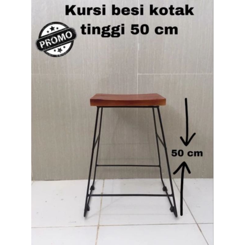 KURSI BAR BESI TINGGI 50CM