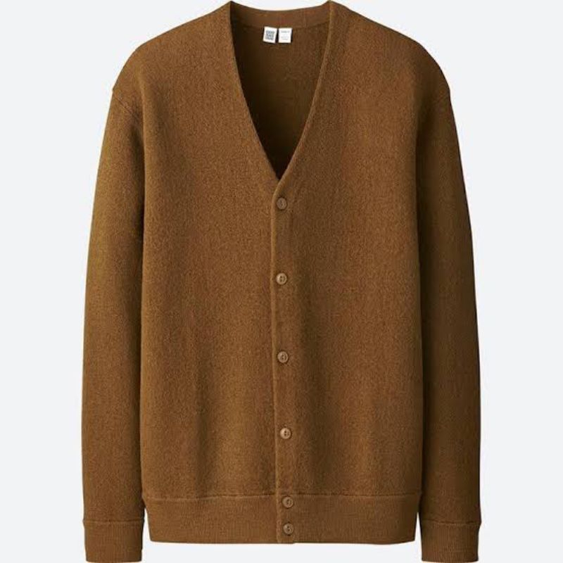 Uniqlo Wool Cardigan Brown