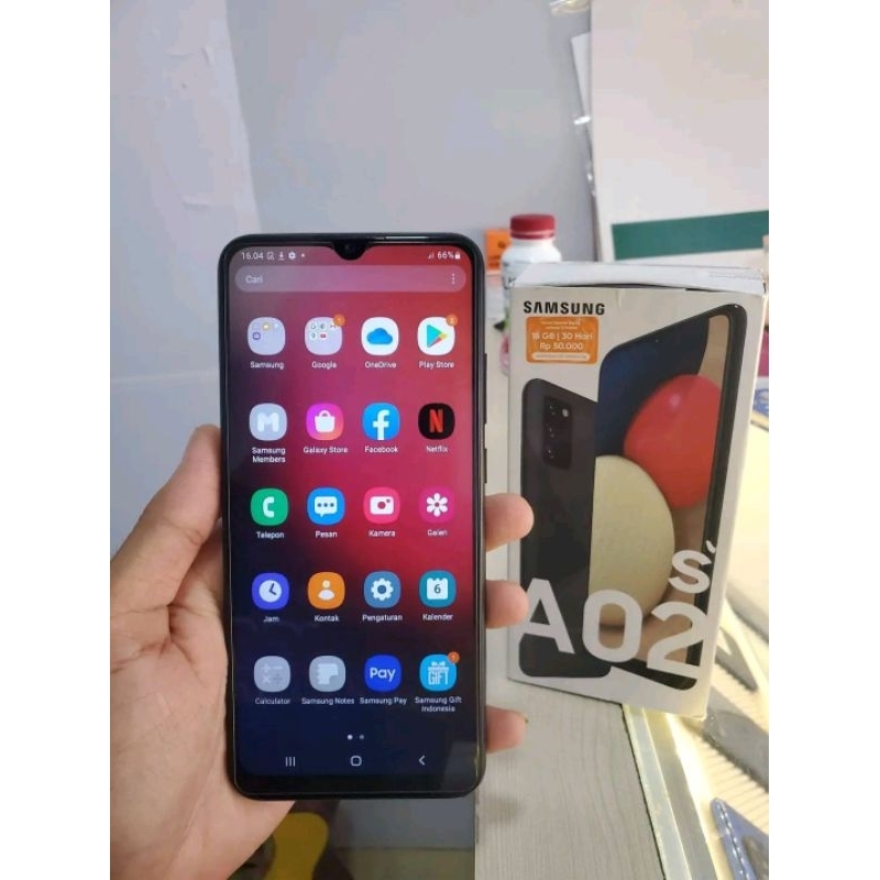 Promo 9.9 sale Handphone second Samsung A02S 3/32 original resmi