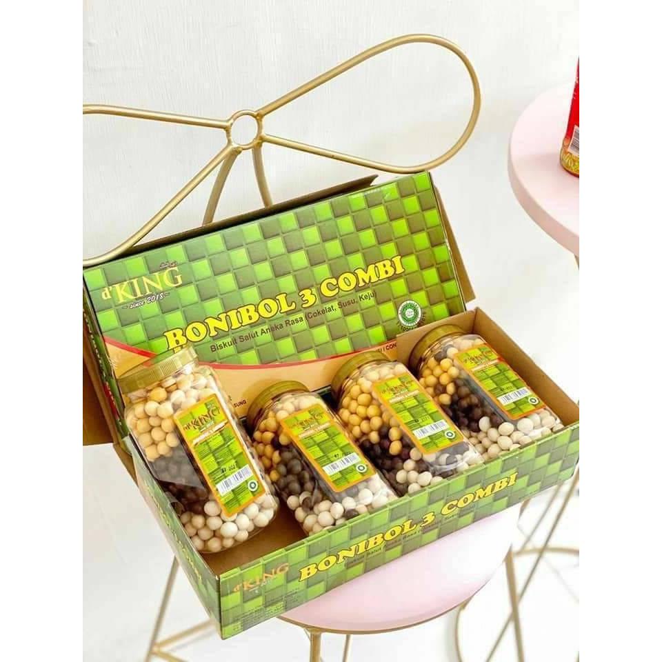 

1Dus Bonibol Dking Coklat & 3 Combi isi 4 toples 250gr