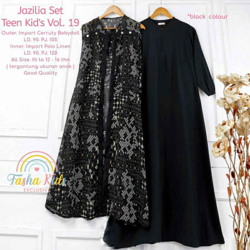 jazilia gamis set remaja by fasha