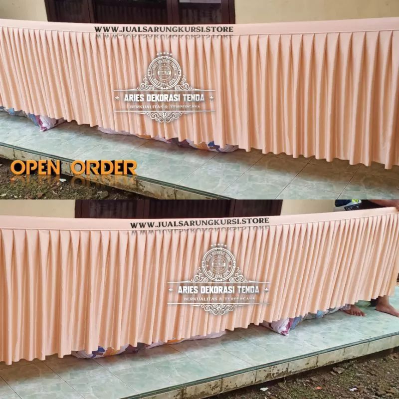 skriting meja kain lotto