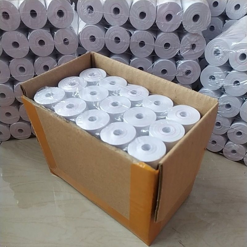 

Kertas Thermal Paket Ekonomis 57 x 30 Coreless Polos Merek RQ 30 Roll