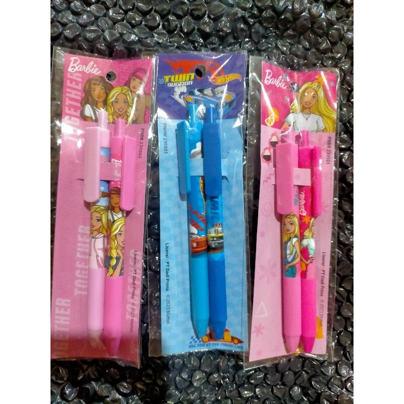 

pulpen Barbie / Hotwheel Mattel isi 2 pcs