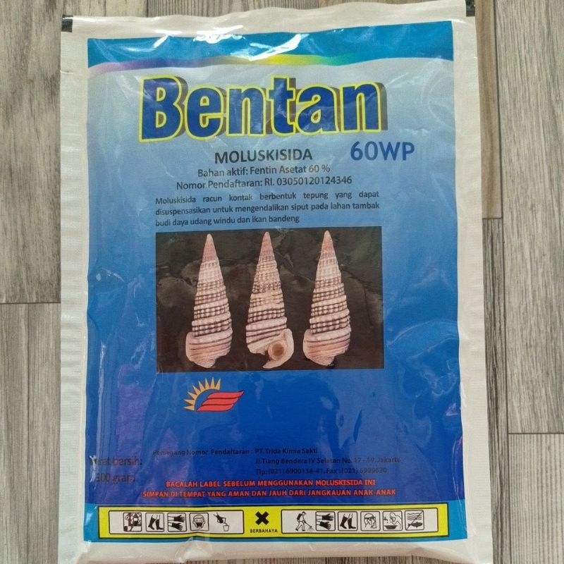bentan obat keong sawah 100gr 60wp