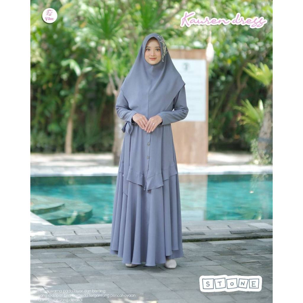 SALE Kauren Dress set khimar By Fauz Hijab