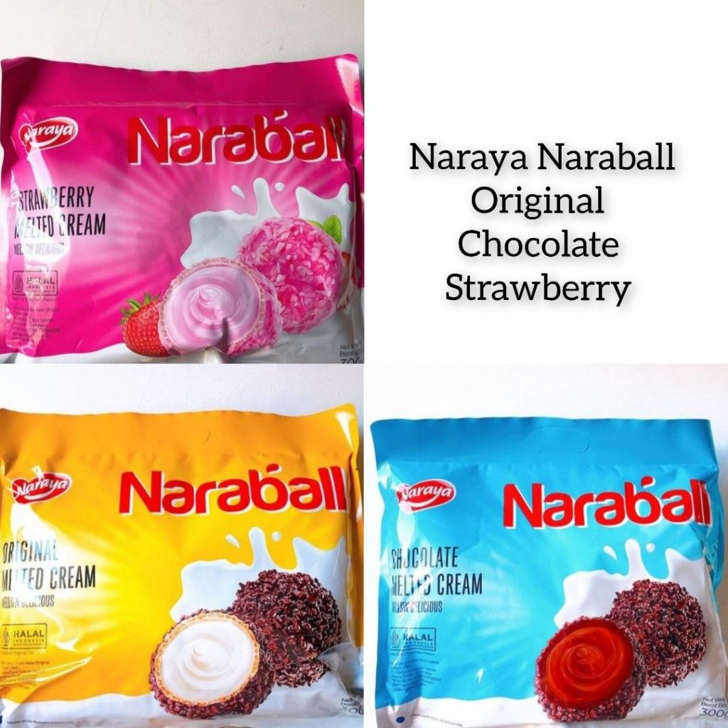 

NARABALL MELTED CREAM 300 GRAM - Naraya/Naraball/Naraball Cokelat/Naraball Strawberry/Naraball Original