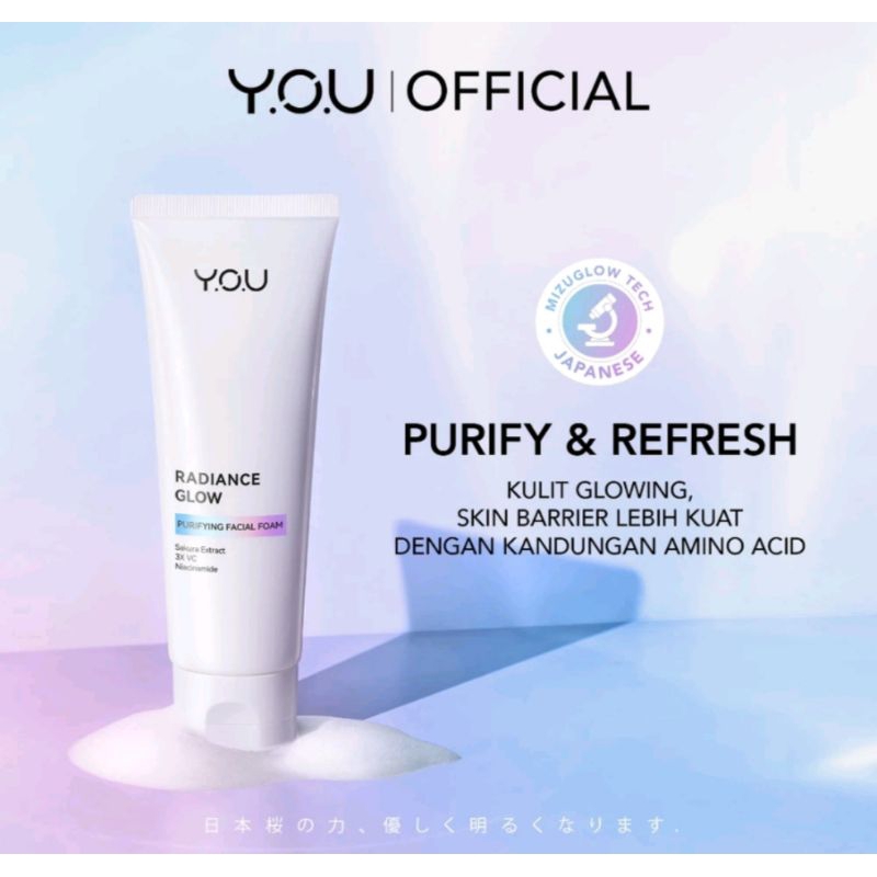 YOU Radiance Glow Purifiying Facial Foam/Facial Wash YOU/Day Cream /Night Gel YOU