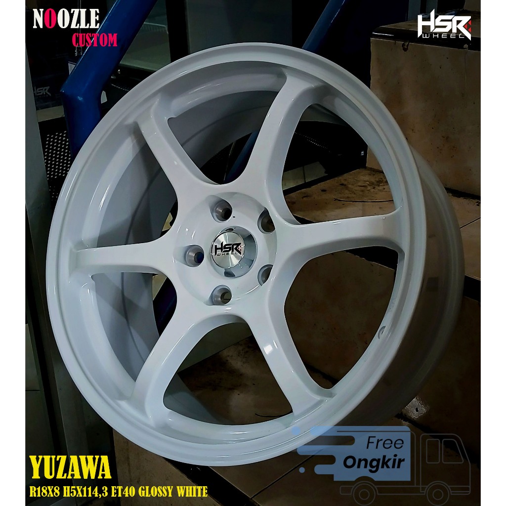 Velg Mobil R18 Warna Putih HSR Ring 18 Pelek Racing Innova Outlander Terbaru