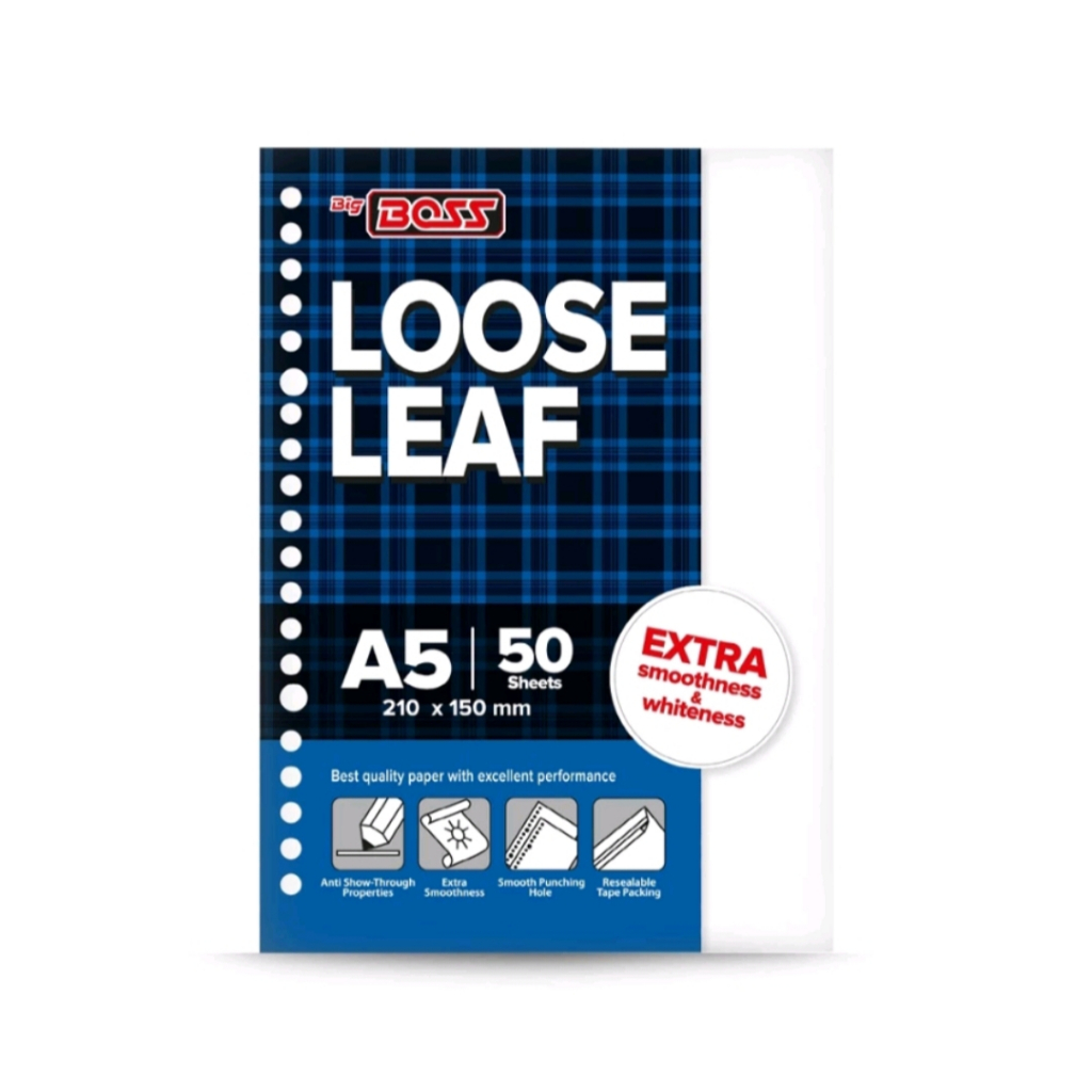 

Big Boss Loose Leaf A5 Polos 50s Kertas Binder