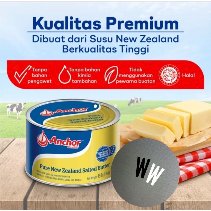 

Anchor Salted Butter 454g - Mentega asin New Zealand exp 2025