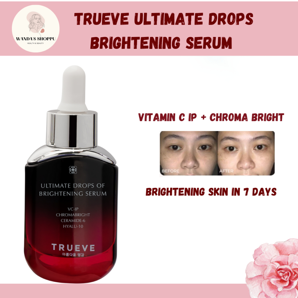 TRUEVE ULTIMATE DROPS BRIGHTENING SERUM/ TRUEVE Brightening Serum VITAMIN C (VC-IP) & Chromabright