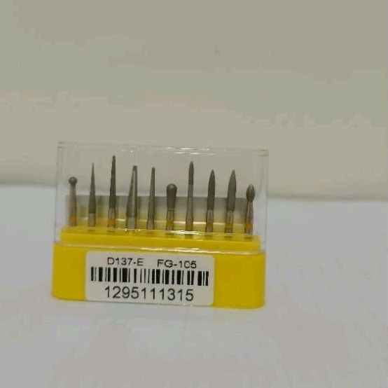 Diamond bur finishing set dental bur high speed / bur pita kuning