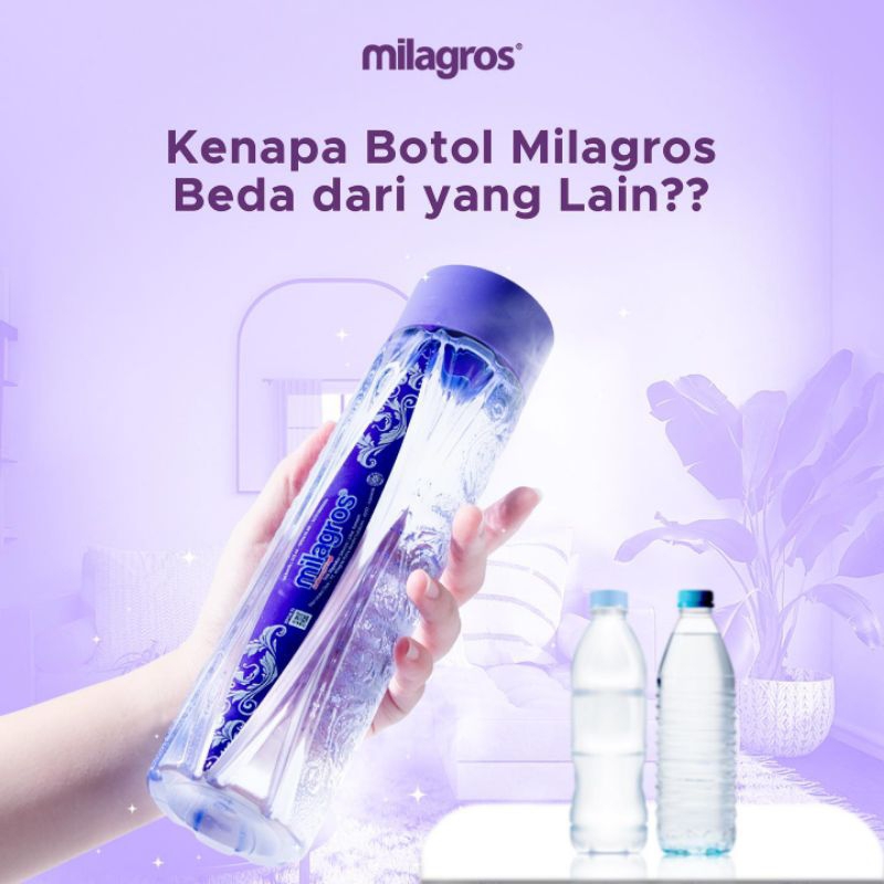 

MilaGro Original Air Mineral Dengan Ph +9 Kemasan 612ml
