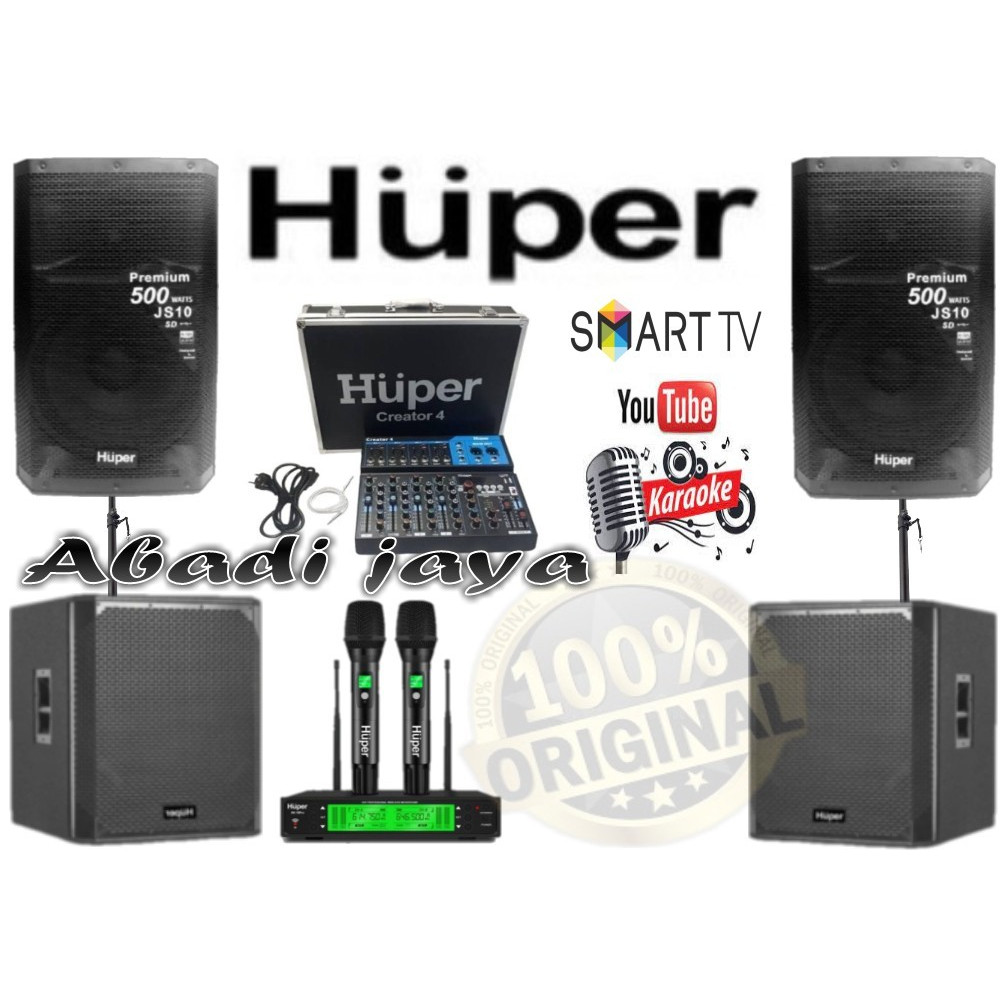 sound system huper js10 10 inch 2bh subwoofer b15a 15'' sk18pro