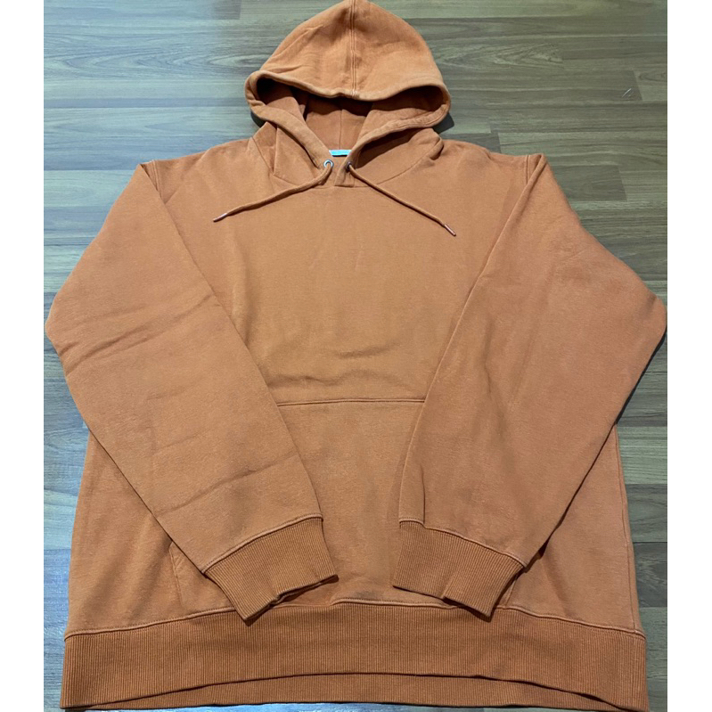 Hoodie GU Uniqlo Basic Terracotta