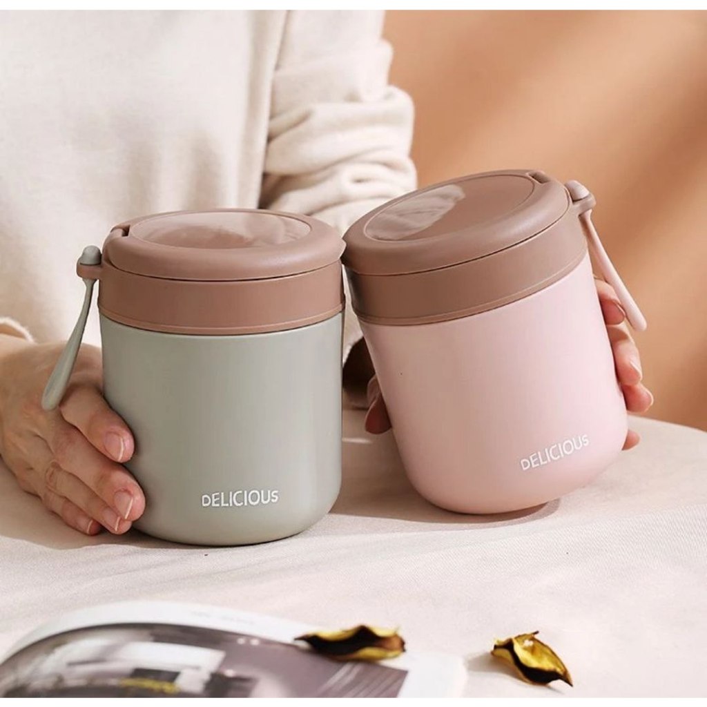 Botol Sup Thermal Stainless Steel 304 - Anti Tumpah