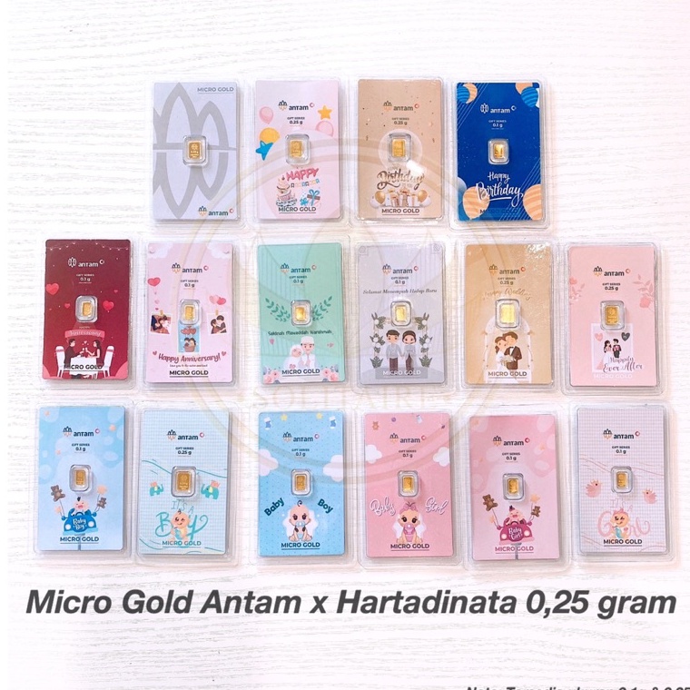 Silahkan Belanja 25 gr Micro Gold ANTAM HARTADINATA BirthdayWeddingBabyborn Gift Kado Emas KITA 25 g