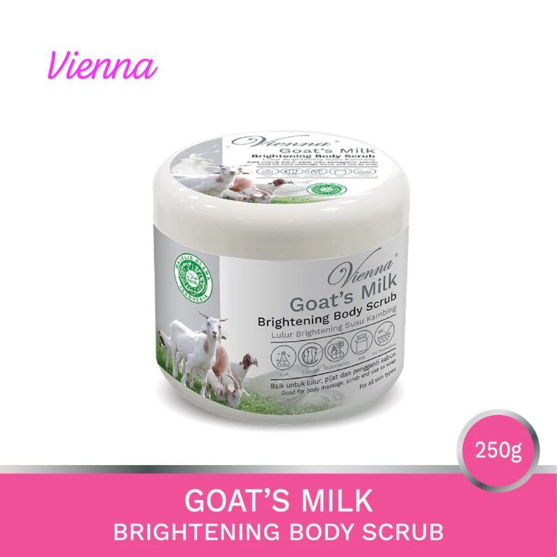 Lulur Whitening Vienna Susu Kambing Body Scrub