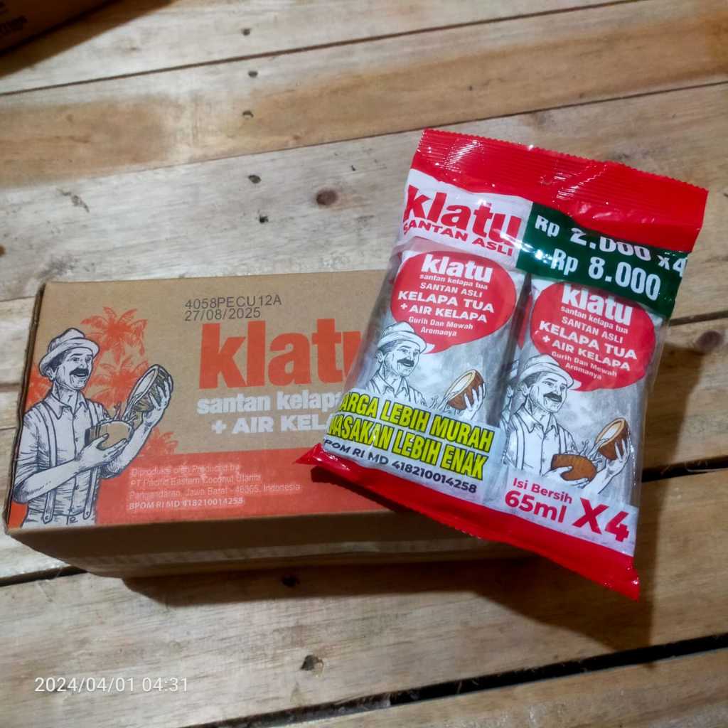 

SANTAN KLATU 1 DUS ISI 8 PACK (32 sachet)