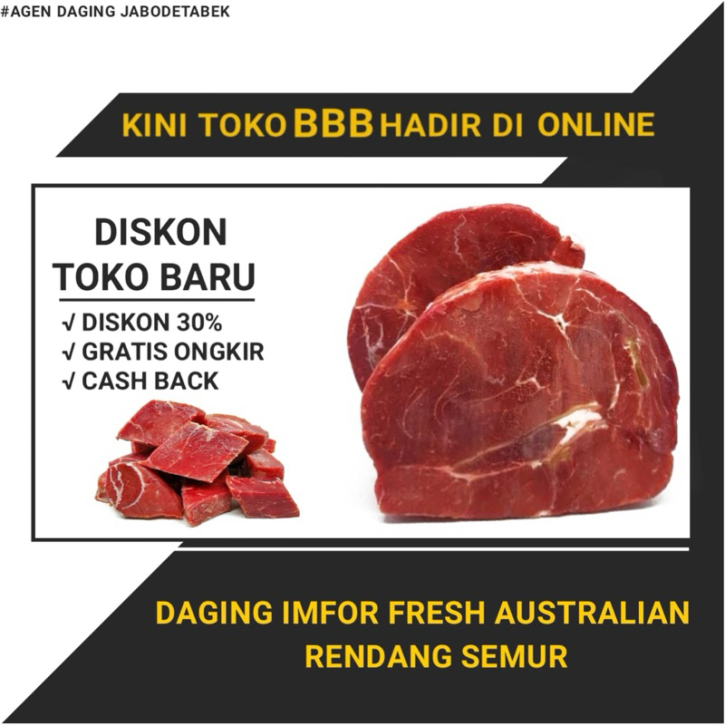 

Daging Sapi Imfor fresh 500 gram