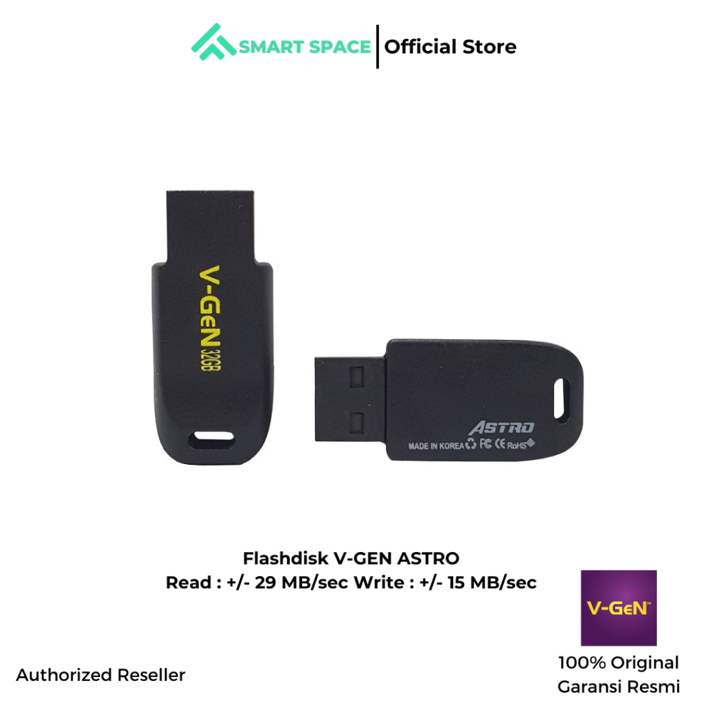 [SPCE] USB Flashdisk VGEN Astro 8GB 16GB 32GB 64GB 128GB USB 2.0 Flashdrive Flash Disk Water Proof V