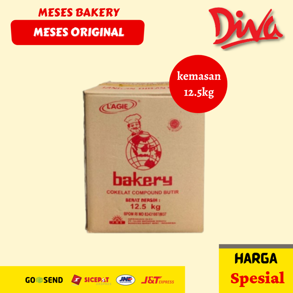 

[12.5kg] Meses Bakery | Mesis Butiran Coklat Compound